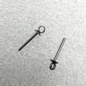Bail top ball- pin head pins med skål til topboret anboret perle