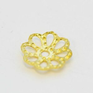 Blomster perleskål, dia. 6,5mm, ca. 22stk. pr. enhed, 2 farver