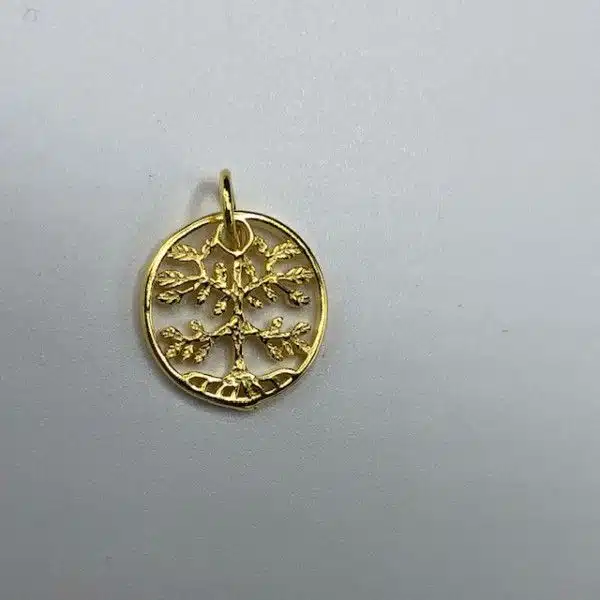 Charm vedhæng sterlingsølv m. 18K. forgyld. 2 stk. S243