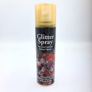 Glitter spray guld