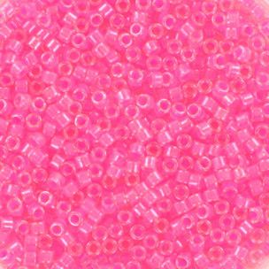 Miyuki Delica perle, str. 11/0. Neon pink. 4 gram, DB-2036