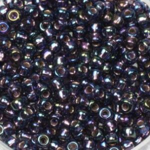 Miyuki Seed Bead perle. / Amethyst silver /mellem stor størrelse 8/0 (ca. 3 mm) / Længde 2,1 mm / bredde 3,1 mm / Hul 1 mm. / 15 gram i pose ca. 600 stk / Nr. SB08-1024 / Miyuki seed beads er kendetegnet ved deres farveægthed og meget høje ensartede kvalitet.