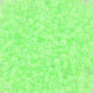Miyuki seed beads perle,15 gram str. 11/0 / Lysende grøn SB11-1120