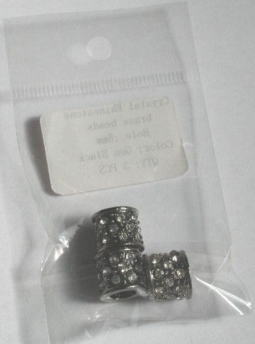 Perlerør m. krystal 5mm, 3 farver (Stjernepris*)