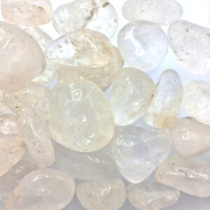 Clear quartz tumblestones